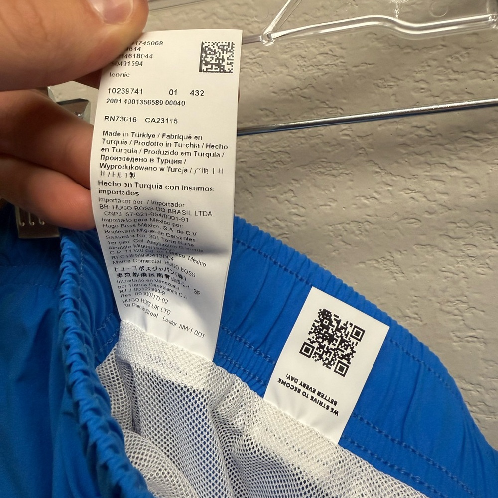BOSS Drawstring Logo Swimming Trunks - Picture 8 of 9